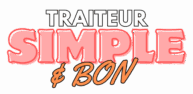 Logo du traiteur Simple et Bon — cuisine maison, locale et savoureuse, slogan : "Simple. Bon. Chez toi."