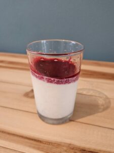 Pannacotta framboise