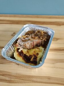 Porc Orloff & gratin dauphinois avec sauce brune