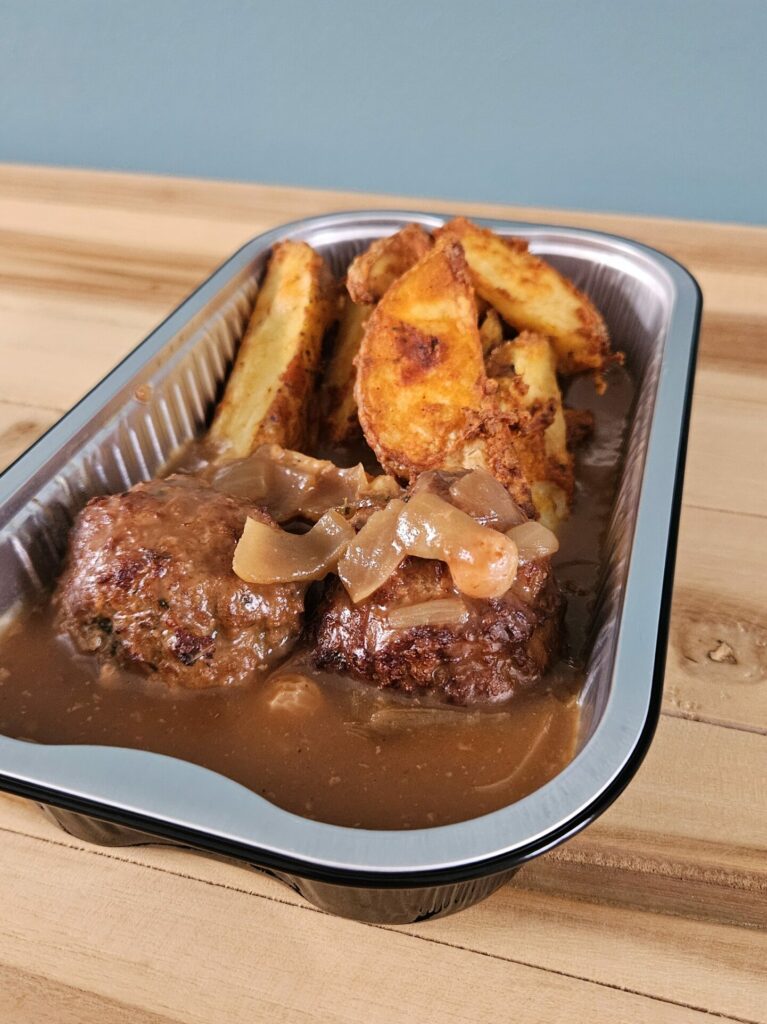 Boulet sauce lapin accompagné de potatoes