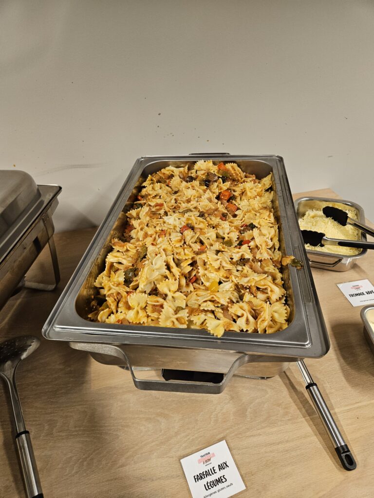 Pâtes aux légumes grilléles.