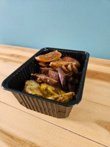 roti de porc pommes