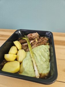 Creme de courgette et Gigot d'agneau
