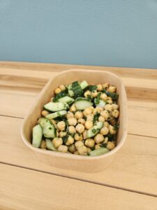 Salade pois chice et concombre