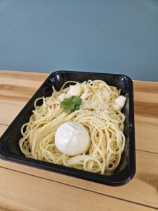 Spaghetti citron burratina