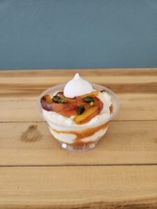 Trifle aux pêches