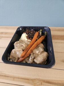 Agneau basse température, purée & carottes