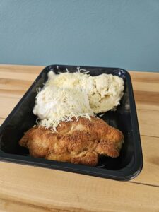 Poulet cordon bleu purée & choufleur au gratin